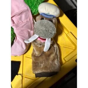 Vintage Dunlop Brown Fun Golf Walrus Club Cover Plush Toothy Guy Skipper Hat